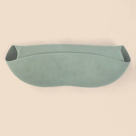 Babero de Silicón para Bebé con bolsa atrapa comida - Verde Salvia