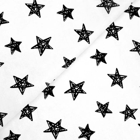 Sábana de Cajón para Cama Cuna Estrellas Rellenas - 100% Algodón