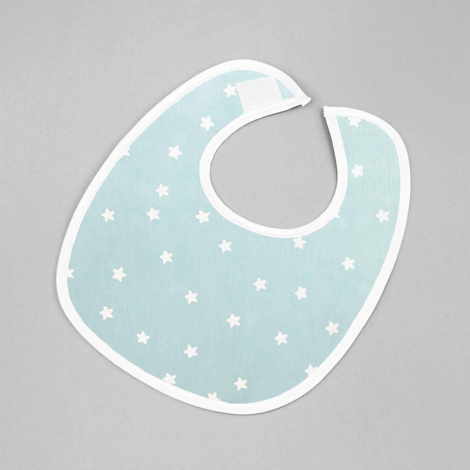 Baberos - Set de 3 Piezas Niño (Fases Lunas + Azul Mar + Estrellitas Azules)