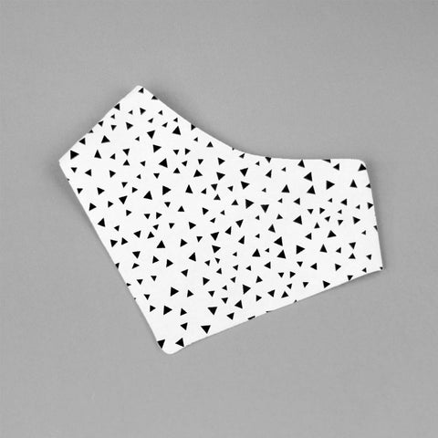 Baberos Bandana - Set de 3 Piezas Niña (Estrellitas Vino + Triangulitos Negros + Ojitos)