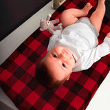 Funda para Cambiador Súper Suave - Gingham Rojo