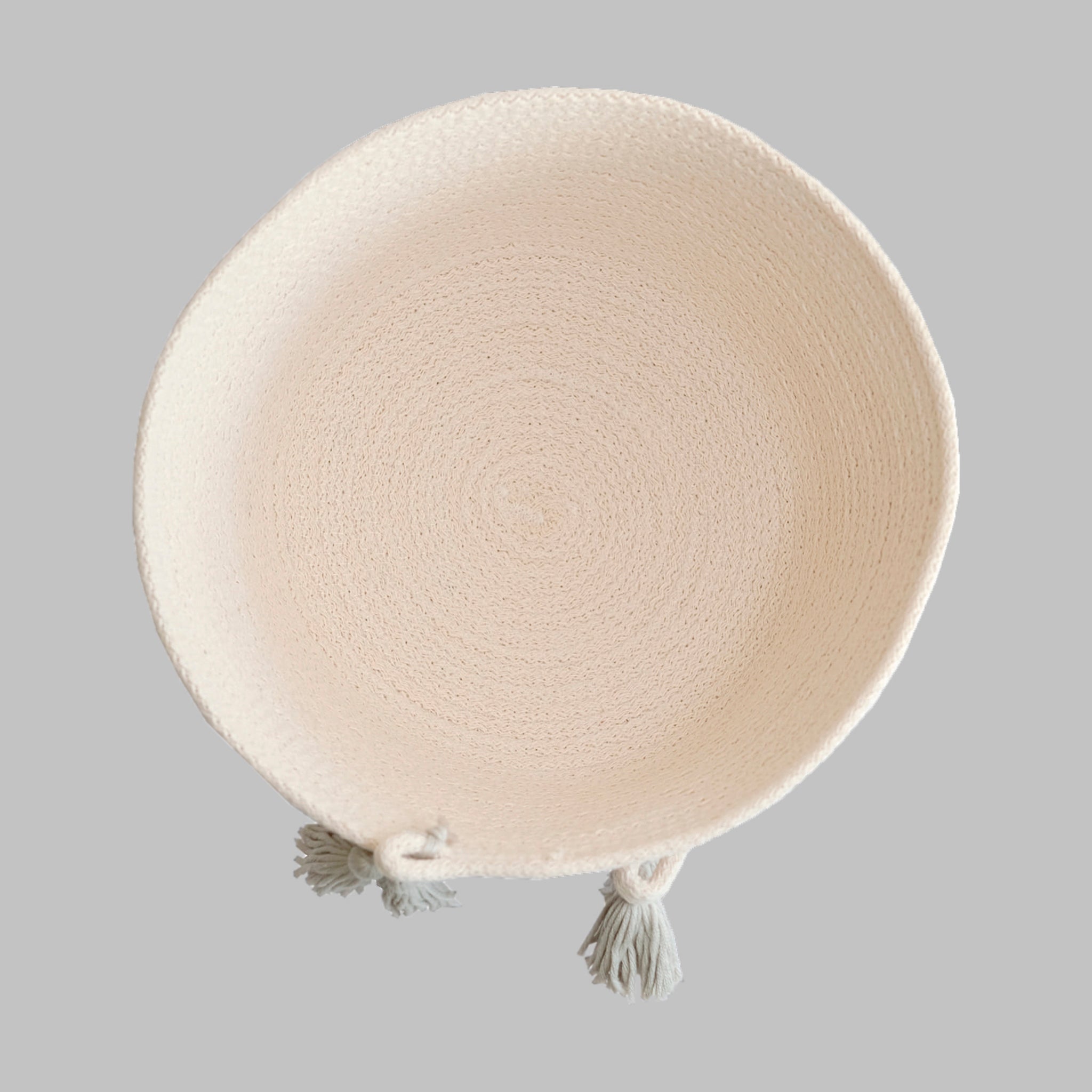 Cesto Organizador con Borlas - Nude