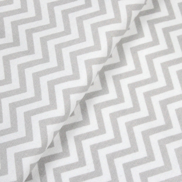 Tela Chevron Gris - 100% Algodón