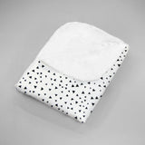 Cobija para Cama Cuna Triangulitos Negros