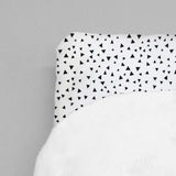 Cobija para Cama Cuna Triangulitos Negros