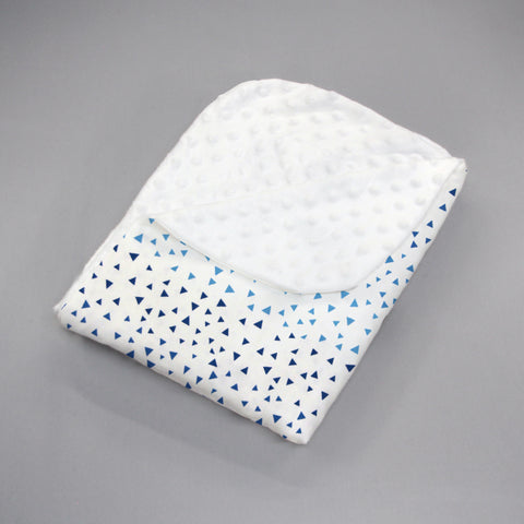 Cobija para Cuna Triangulitos Azules