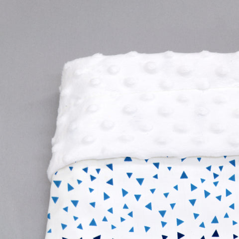 Cobijita para Bebé Triangulitos Azules