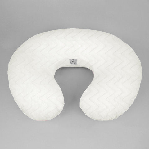 Cojín de Lactancia - Súper Suave - Zig Zag Blanco