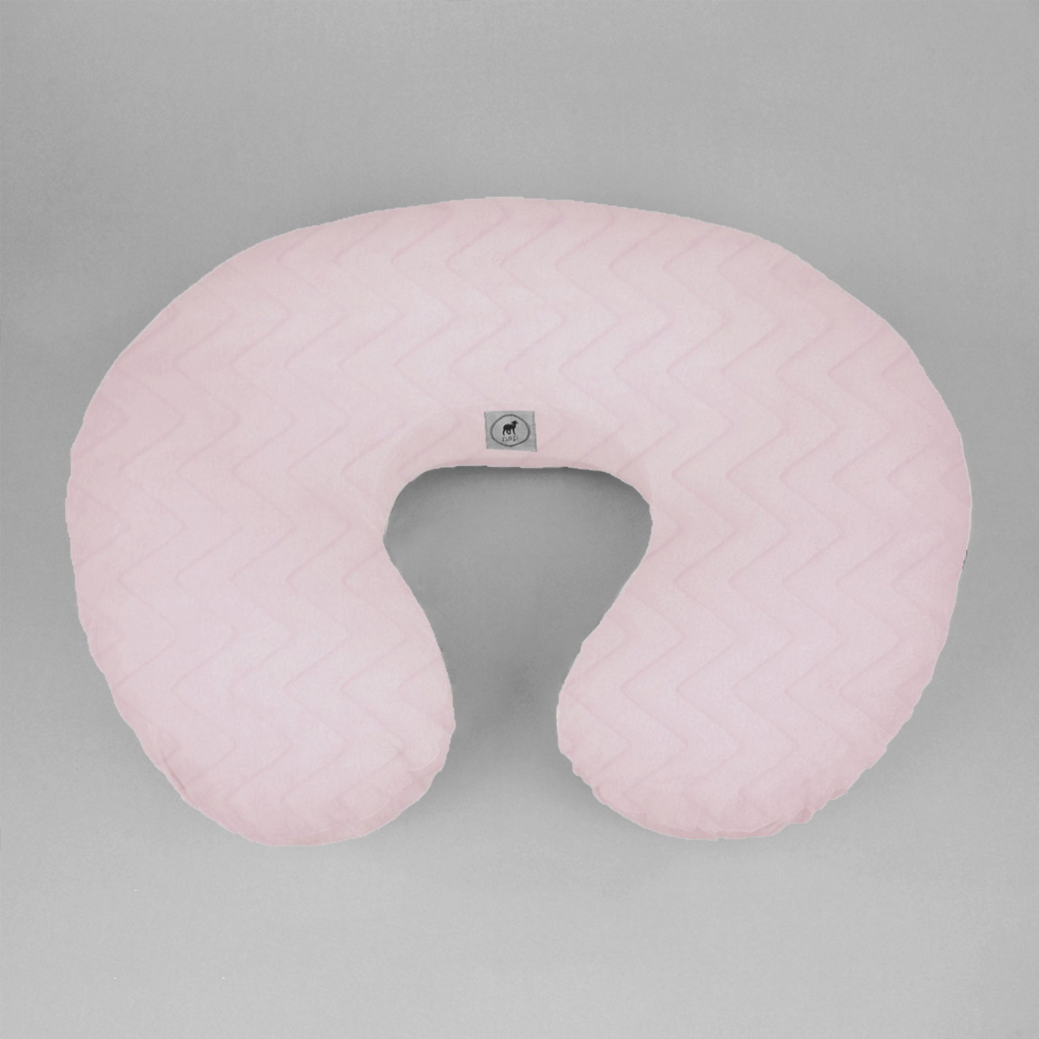 Funda Súper Suave para Cojín de Lactancia, Afelpada y Sin Cierre - Zig Zag Rosa