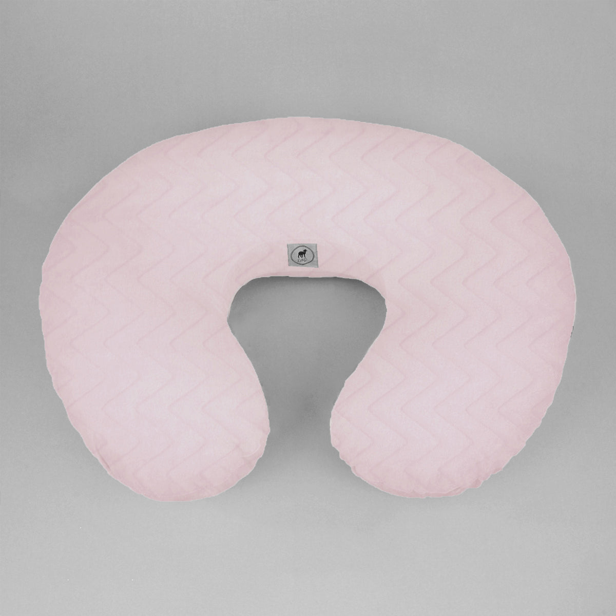 Funda Súper Suave para Cojín de Lactancia, Afelpada y Sin Cierre - Zig Zag Rosa