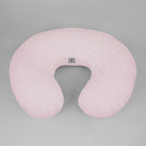 Funda para Cojín de Lactancia - Súper Suave - Zig Zag Rosa