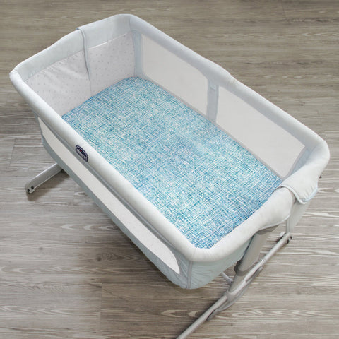 Sábana de Cajón para Mini Colecho (50x90) - Azul Mar