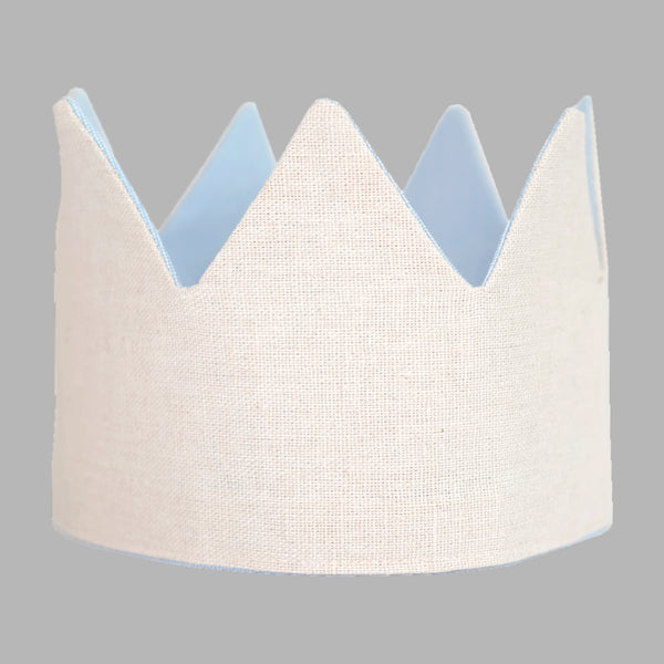 Corona de Tela para Cumpleaños - Azul