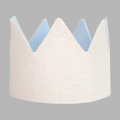 Corona de Tela para Cumpleaños - Azul