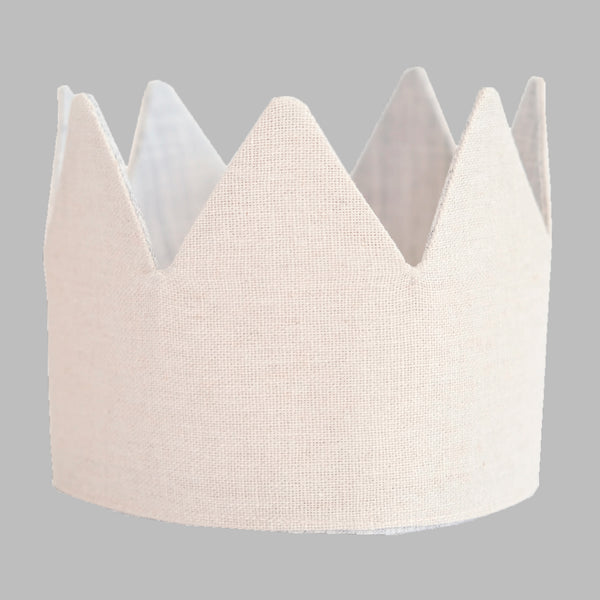 Corona de Tela para Cumpleaños - Gris