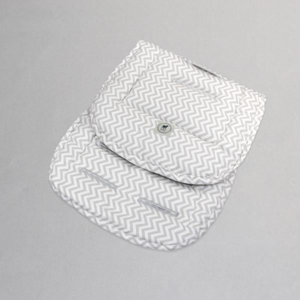 Cubre Carreola Chevron Gris / Blanco