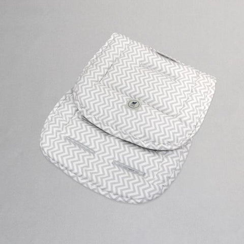 Cubre Carreola Chevron Gris / Blanco