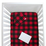 Juego para Cuna - con sábana 100% Algodón - Gingham Rojo