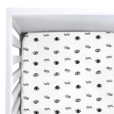 Sábana de Cajón para Cama Cuna Ojitos - 100% Algodón