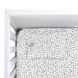 Juego de Sábanas para Cuna - Triangulitos Negros - 3 piezas - 100% Algodón
