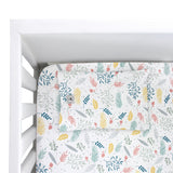 Juego de Sábanas para Cama Cuna - Flores - 3 piezas - 100% Algodón