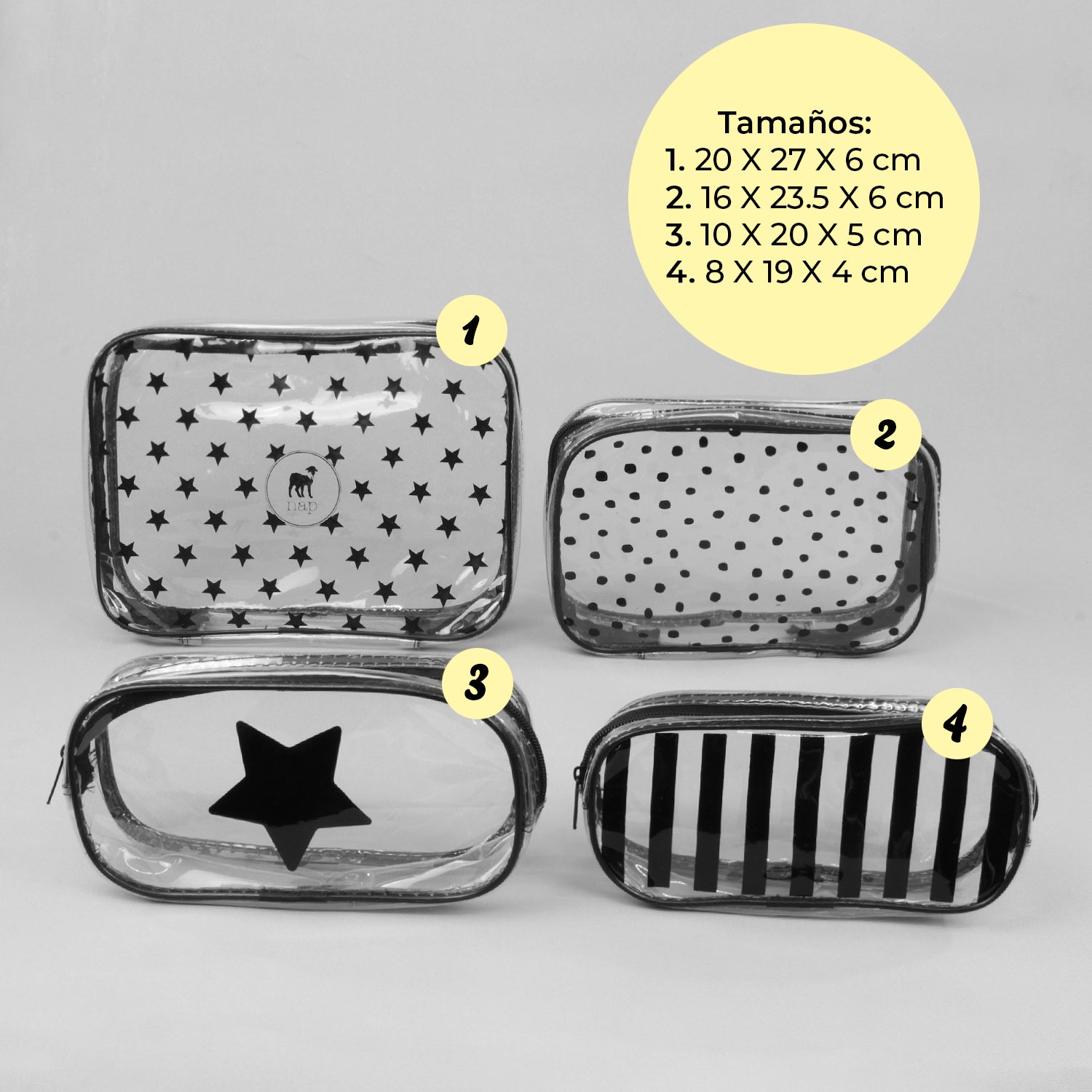 Set de 4 Estuches de Viaje para Bebé
