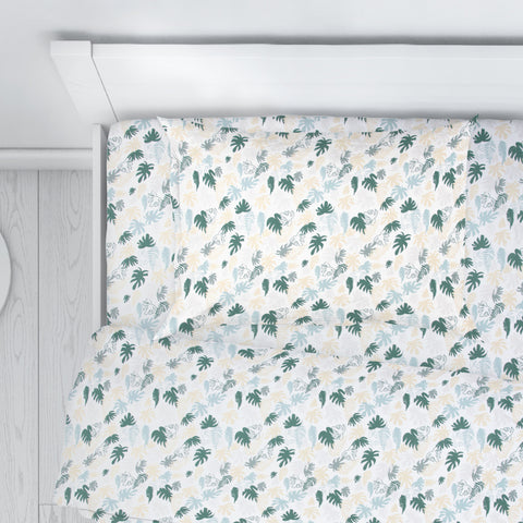 Juego de Sábanas para Cama Individual 3 piezas - Plantas