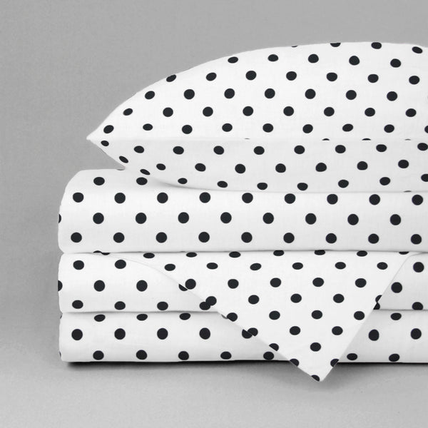 Juego de Sábanas para Cama Cuna Dots Blanco - 3 piezas - 100% Algodón