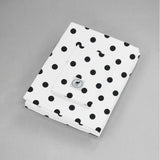 Juego de Sábanas para Cuna Dots Blanco - 3 piezas - 100% Algodón