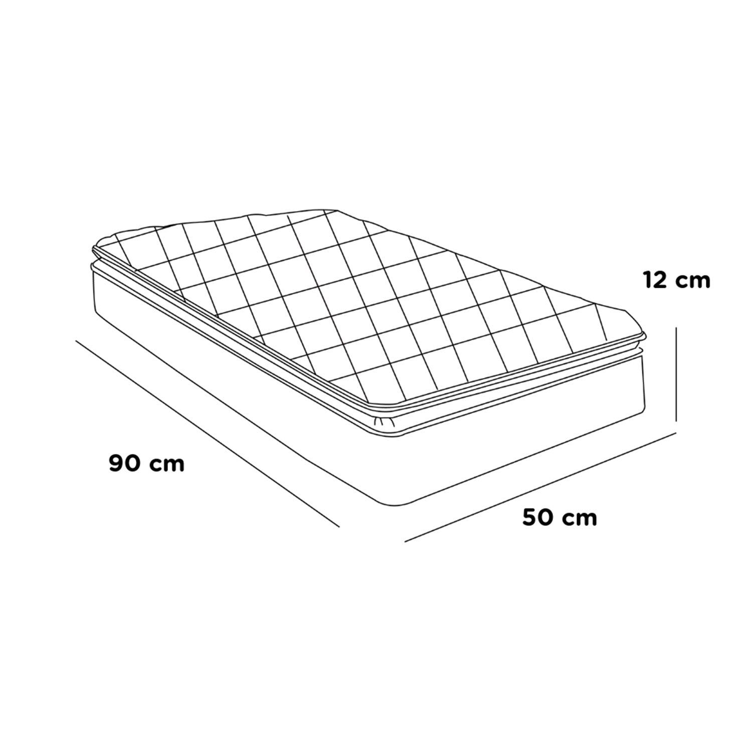 Sábana de Cajón para Mini Colecho (50x90) - Dots Azul