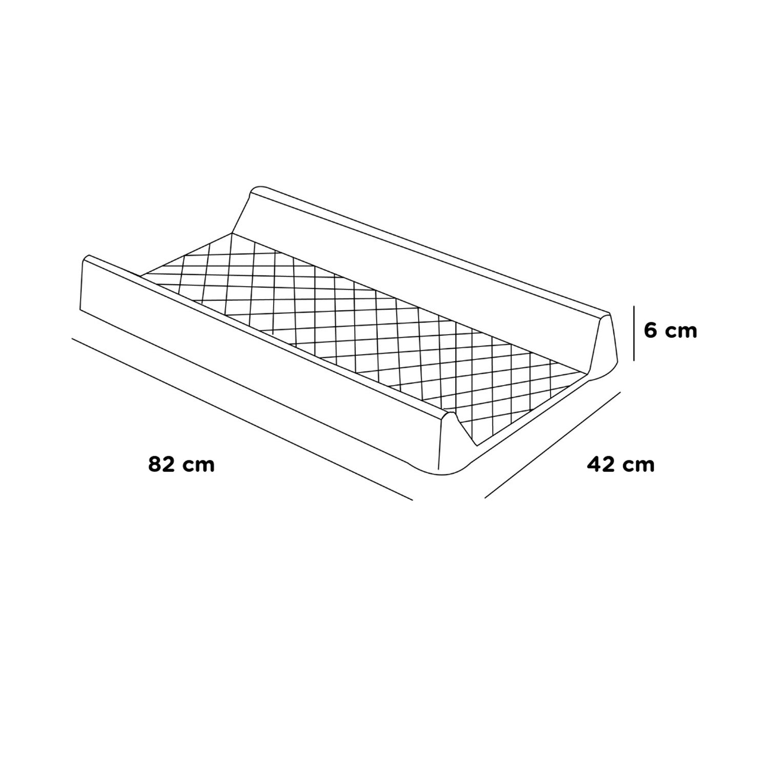 Funda para Cambiador Gris - Súper Suave