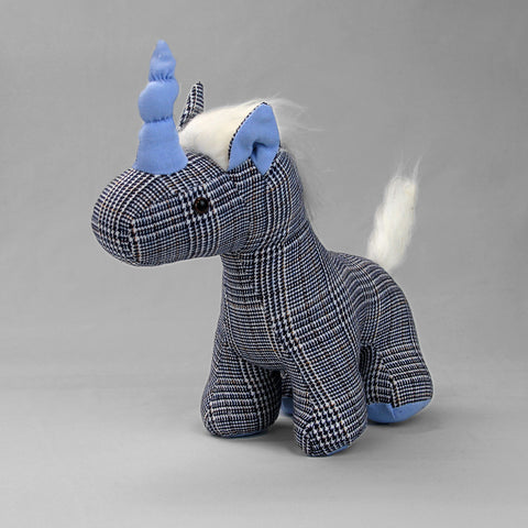 Muñeco de Tela - Unicornio - Azul