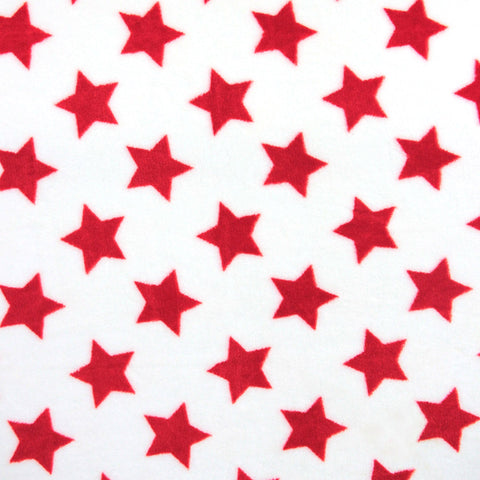 Protector de Cuna - Súper Suave - Estrellas Rojo
