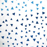 Juego de Sábanas para Cuna Triangulitos Azules - 3 piezas - 100% Algodón