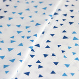 Juego de Sábanas para Cuna Triangulitos Azules - 2 piezas - 100% Algodón
