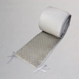 Protector para Cuna Chevron Gris / Blanco