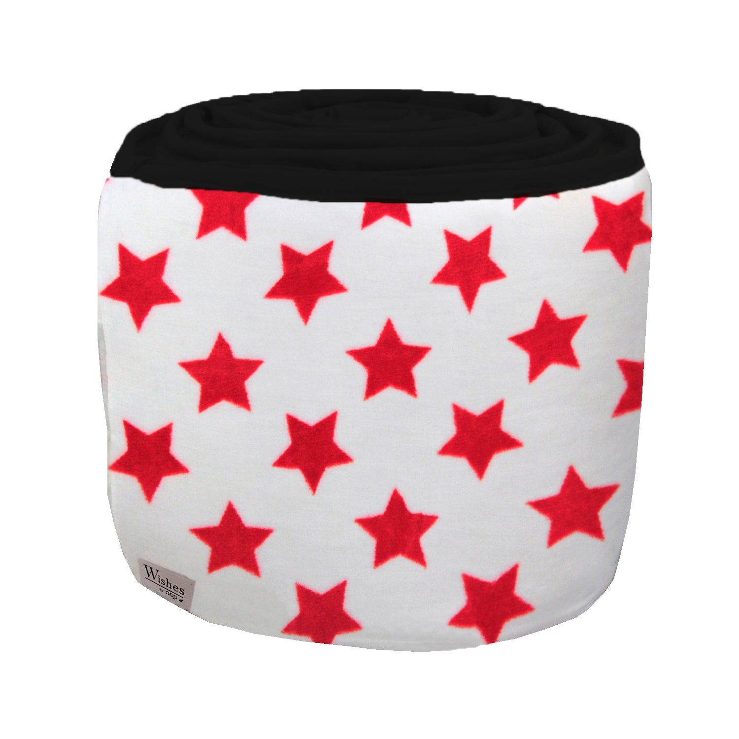 Protector de Cuna - Súper Suave - Estrellas Rojo