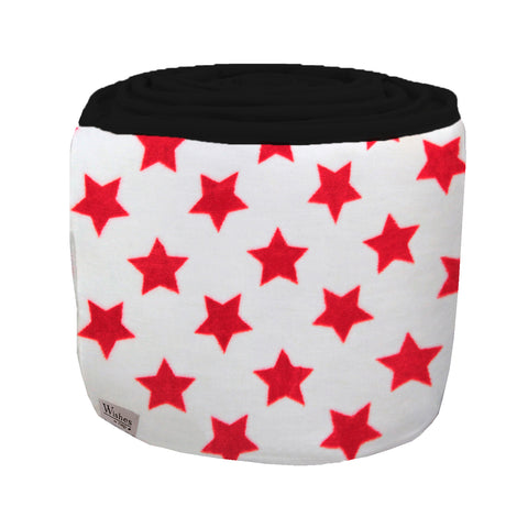 Protector de Cuna - Súper Suave - Estrellas Rojo