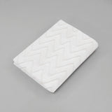 Sábana de Cajón para Colecho ó Moisés Súper Suave - Zig Zag Blanco