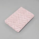 Sábana de cajón para Cuna - Súper Suave - Zig Zag Rosa