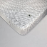 Juego de Sábanas para Moisés o Colecho Chevron Gris/Blanco