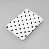 Sábana Cuna Viajera ó Colchón Antireflujo, 100% Algodón, Dots Blanco