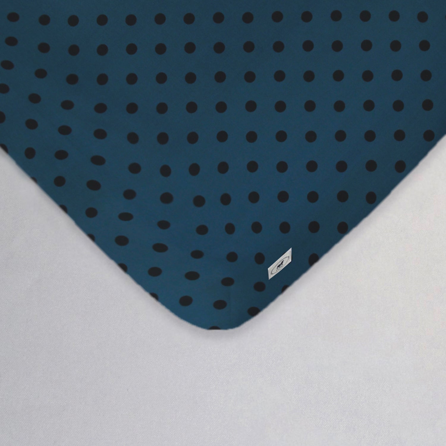 Sábana de Cajón para Mini Colecho (50x90) - Dots Azul
