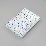 Sábana de Cajón para Colecho ó Moisés Triangulitos Azules  - 100% Algodón