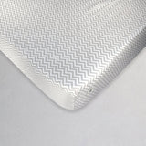 Sábana de Cajón para Cuna Chevron Gris - 100% Algodón