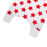 Saquito para Dormir para bebés con abertura para pies - Estrellas Rojo